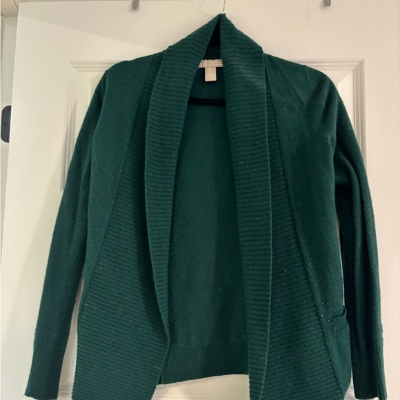 Banana Republic Green Knit Merino wool Cardigan Sweater - Picture 1 of 3